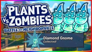 ALL DIAMOND GNOMES  Town Center  Plants vs Zombies Battle For Neighborville [upl. by Sauveur186]