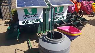 Solar Water Pump Demo South Africa [upl. by Beret]