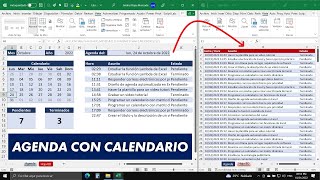 Cómo Hacer una AGENDA Automatizada e Interactiva en Excel con Calendario [upl. by Nofets]