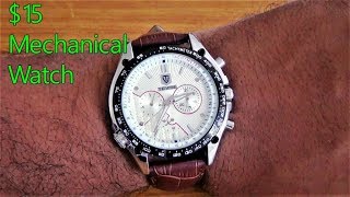 Tevise Mechanical Watch  Unboxing  Review [upl. by Rola711]