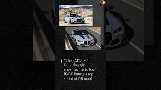 Fastest BMW Yet M4 CSL Hits 191 MPH [upl. by Agretha]