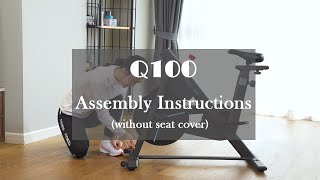 OVICX Q100 Exercise Bike StepByStep Assembly Tutorial Instructions English [upl. by Wailoo]