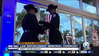 Law enforcement memorial ceremony held in West Palm Beach [upl. by Arretak575]