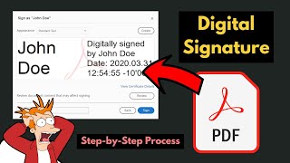 Sign PDF with Digital Signature  Create Digital Signature for PDF  eSign PDF  Digitally sign PDF [upl. by Demetria]