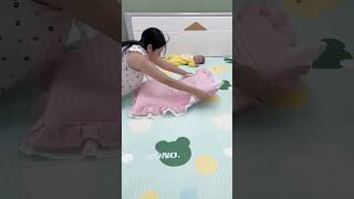 🤰👩‍🍼🍼 newborn sleep safety  baby bed safety DIY  homemade baby bed babyfun cute babytoys baby [upl. by Yerag]