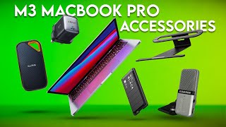 10 Must Have M3 MacBook Pro Accessories [upl. by Norabal]