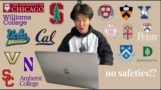 Class of 28  I applied to 24 colleges with no safeties [upl. by Yttig]