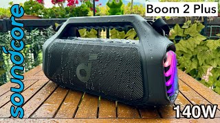 Soundcore BOOM 2 Plus  The Best Outdoor Bluetooth Speaker 140W [upl. by Litsyrk]