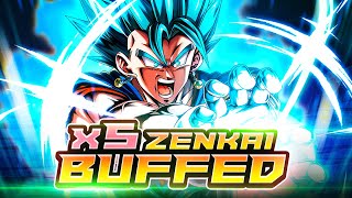 5x ZENKAI BUFFED LF TRANSFORMING VB SHREDS ENTIRE TEAMS AT LIGHTNING SPEED  Dragon Ball Legends [upl. by Sims902]