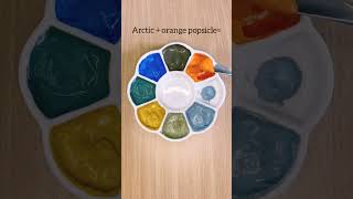 Palette color mixing asmr colormixingguessthecolorpaletteshorts [upl. by Freedman]