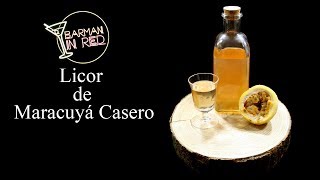 Como hacer el LICOR DE MARACUYÁ CASERO [upl. by Odnomyar744]