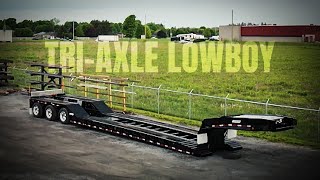 Loadstar Trailers Custom Tri Axle 60 Ton Lowboy Back in Black [upl. by Nylsoj]