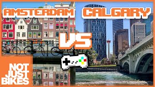 Safe Cycling Showdown  Good vs Bad City Design  Plus 1 Minus 2 [upl. by Gass]