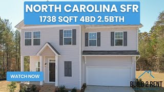 Build 2 Rent North Carolina SFR 1738 SQFT  4BD 25BTH  Build2Rentcom [upl. by Ysabel]