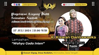 LiveStreaming Wayangkulit Ki Kiswan Dwinawaeka  WAHYU GODO INTEN [upl. by Auqinihs]