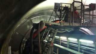 Open TBM shotcreting operation [upl. by Brenda]