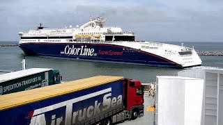 ПОГРУЗКА НА ПАРОМ SuperSpeed ferry from Kristiansand to Hirtshals  Color Line [upl. by Oriaj]