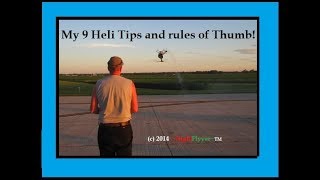 NightFlyyers 9 RC Helicopter Tips and Rules of Thumb [upl. by Baptlsta903]