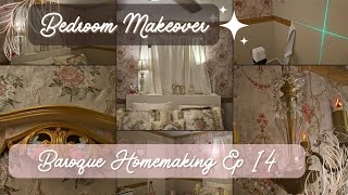 Baroque Homemaking Ep 14  Bedroom Makeover renterfriendly thrifting amazonbuys [upl. by Omlesna]