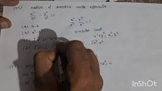 radius of director circle hyperbola x²a² y²b²1 [upl. by Stevana]