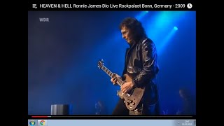 HEAVEN amp HELL Ronnie James Dio Live Rockpalast Bonn Germany  2009 [upl. by Felder]