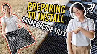 Preparing to Install Garage Floor Tiles [upl. by Sharl]