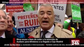 Málaga 24h TV  Blesa acusa a Rato de ceder a la extorsión de Ausbanc [upl. by Swaine961]