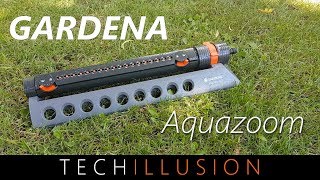 🛠GARDENA Aquazoom 350  Viereckregner Rasensprenger Review amp Test [upl. by Emoryt791]