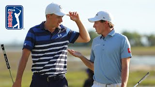 Every shot from dramatic playoff Spieth vs Fitzpatrick at RBC Heritage [upl. by Norud]