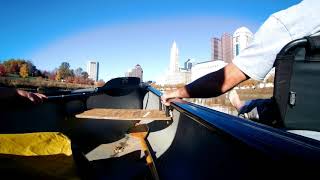 Floating around downtown Columbus Ohio Confluence of the Olentangy and Scioto [upl. by Mag]