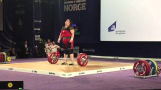 European Weightlifting Championships 2016 Hripsime Khurshudyan [upl. by Nnaharas]