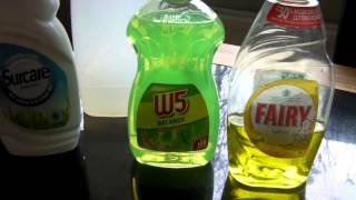 Window cleaning tips for washing up liquid soap Fairy v Ecover [upl. by Adnawaj267]