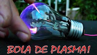 ✅ ¡Una bola de plasma genial de una bombilla normal Bola de plasma en 1 transistor ✅ [upl. by Parlin197]