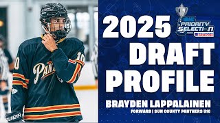 2025 OHLDraft Prospect Profile Brayden Lappalainen Sun County Panthers [upl. by Sidoney]