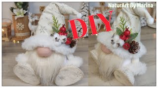 🧑‍🎄GNOMO di NATALE ❤️ Fai Da Te 💫 Tutorial FACILISSIMO ❤️ [upl. by Normalie]