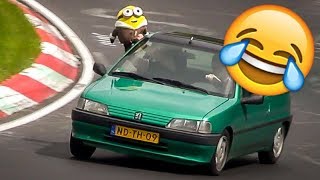 Funniest Moments at the Nürburgring Nordschleife 😂 Weird Cars Crazy amp Funny Moments Compilation [upl. by Cathie134]