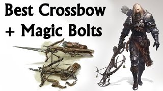 Skyrim  How to get The Best Crossbow Enhanced  Magic Exploding Bolts [upl. by Yrreg]