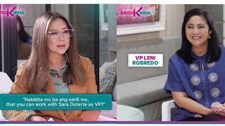 Leni Robredo Sa Pinaka PALABAN niyang Interview  Leni  Rated Korina  Kakampink Weekly Highlights [upl. by Rafaello]