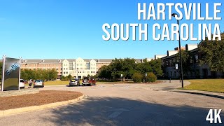 Hartsville South Carolina  4K Street Drive [upl. by Otsuj]