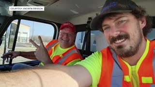 An unexpected encounter Meet the guys who helped deliver a garbage truck to Trump [upl. by Clough]