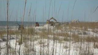 BP OIL SPILL PENSACOLA BEACH January 2011 [upl. by Aicnilav632]