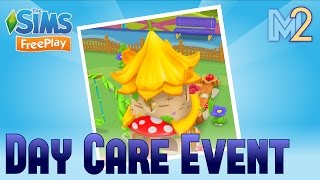 Sims FreePlay  Day Care Event Prizes amp Toddler Playground Template [upl. by Naugan]