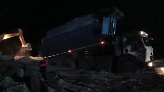 late night Flyash dumping tata tipper 3530 tipperdrivertrendingtruckdrawingreelstrendingjcb [upl. by Ohl805]