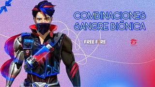 Combinaciones Sangre Biónica  Free Fire [upl. by Ayidah]