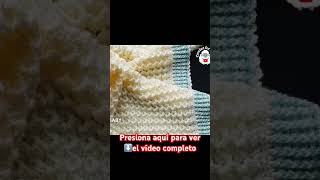 Como tejer manta de bebés súper fácil con orilla preciosa baby blanket crochetforbaby ganchillo [upl. by Sher953]