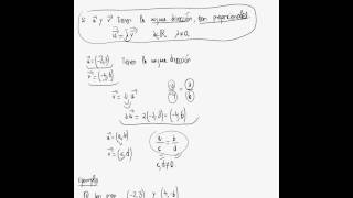 Criterio para determinar cuando dos vectores libres del plano tienen la misma dirección [upl. by Ytteb696]