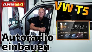 Autoradio VW T5 einbauen  mit DABAntenne und Apple CarPlay  ARS24 [upl. by Dex]