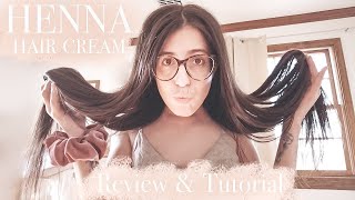 HENNA Hair Cream Surya Brasil  NON TOXIC  Long HairBURGUNDY Review amp Tutorial [upl. by Anerbes]