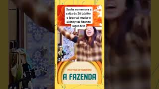 SASHA COMEMORA SAÍDA DE ZÉ LOVE afazena afazenda [upl. by Reagan]