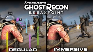 Ghost Recon Breakpoint Ghost Experience Immersive vs Regular  Direct Comparison [upl. by Lebazi]